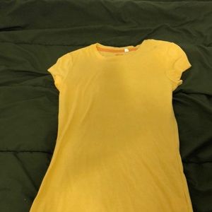 Yellow Tight-Fit Tee